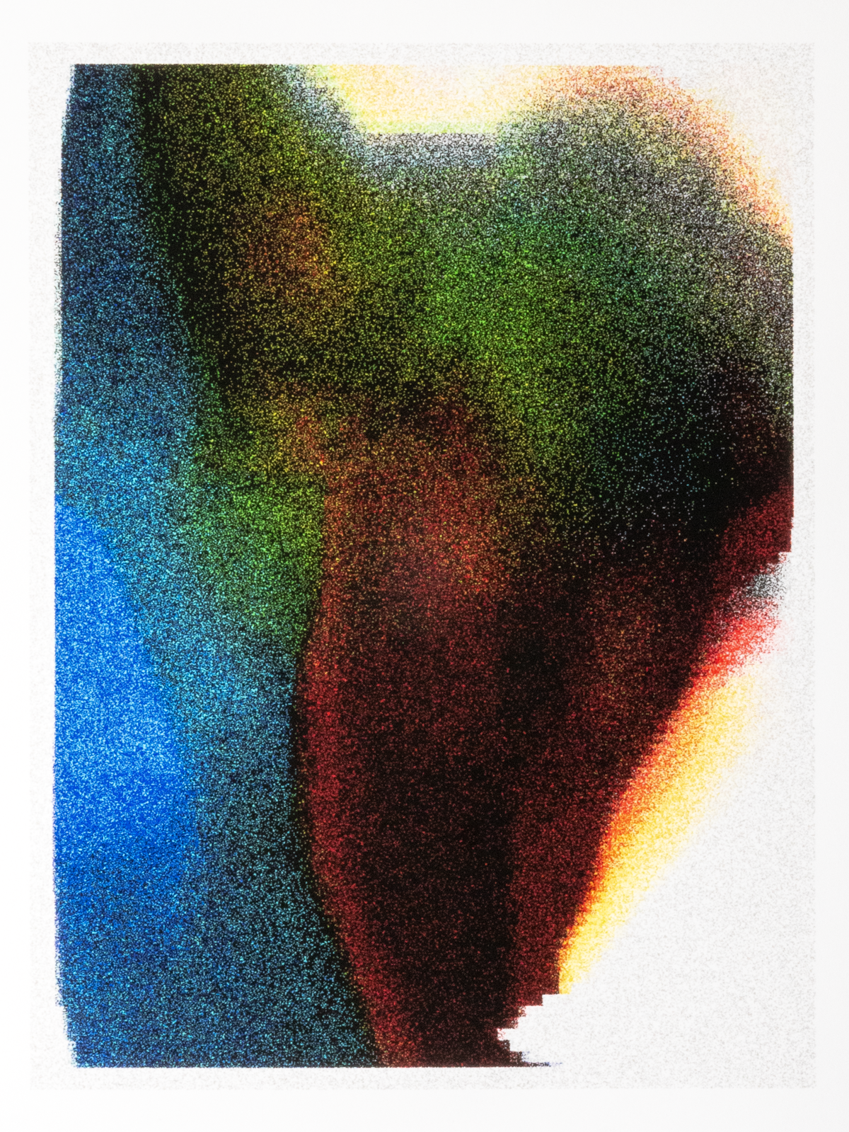 Digital artwork made with custom software. Out-of-band test output from the RASTER series.