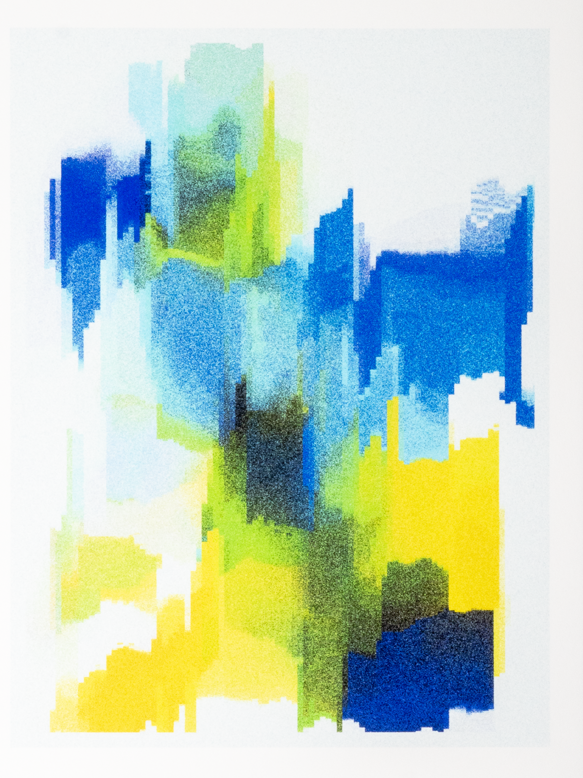 Digital artwork made with custom software. Out-of-band test output from the RASTER series.